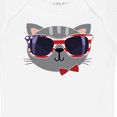 thumbnail image 4 of Inktastic 4th of July Girl Patriotic Cat Boys or Girls Baby Bodysuit, 4 of 5