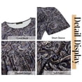 thumbnail image 6 of Fantaslook Womens Plus Size Tops Tunic Short Sleeve Shirts Floral Blouses Loose Summer Tops, 6 of 9