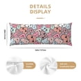 thumbnail image 3 of Lsque Cartoon Hearts Body Pillow Case Cover,Ultra-Soft Microfiber Bed Pillow Cases 20x54 inches,Elegant Bedding,Breathable Durable Pillow Cover with Envelope Closure, 3 of 8