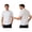 Whie, variant on Mens Short Sleeve Chef Coat Solid Color Kitchen Cook Uniform Jacket Canteen Bakery Shirts Whie M