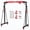 Black+Red, variant on Adjustable I-Beam Try Crane 1 Ton/2 Ton 2200/4400 lbs 12 Locking Positions Height 97-141 Inch Portable Hoist Set for Factory Construction Warehouse Garage