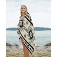 thumbnail image 2 of Brown Aztecs Beach Towels Oversized Super Absorbent, Southwestern Stripe Native American Boho Lightweight Bath Towel Quick Dry Sets For Bathroom/Pool/Rv Camping/Beach Play/Gym Room/Picnic 35"x70", 2 of 8