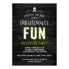 Personalized Halloween Invitation - Frighteningly Fun - 5 x 7 Flat