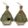 thumbnail image 6 of Handmade Straw Birdhouse Creative Garden Decoration Eco-Friendly Hanging Bird Nest for Hummingbirds 15*22cm, 6 of 6