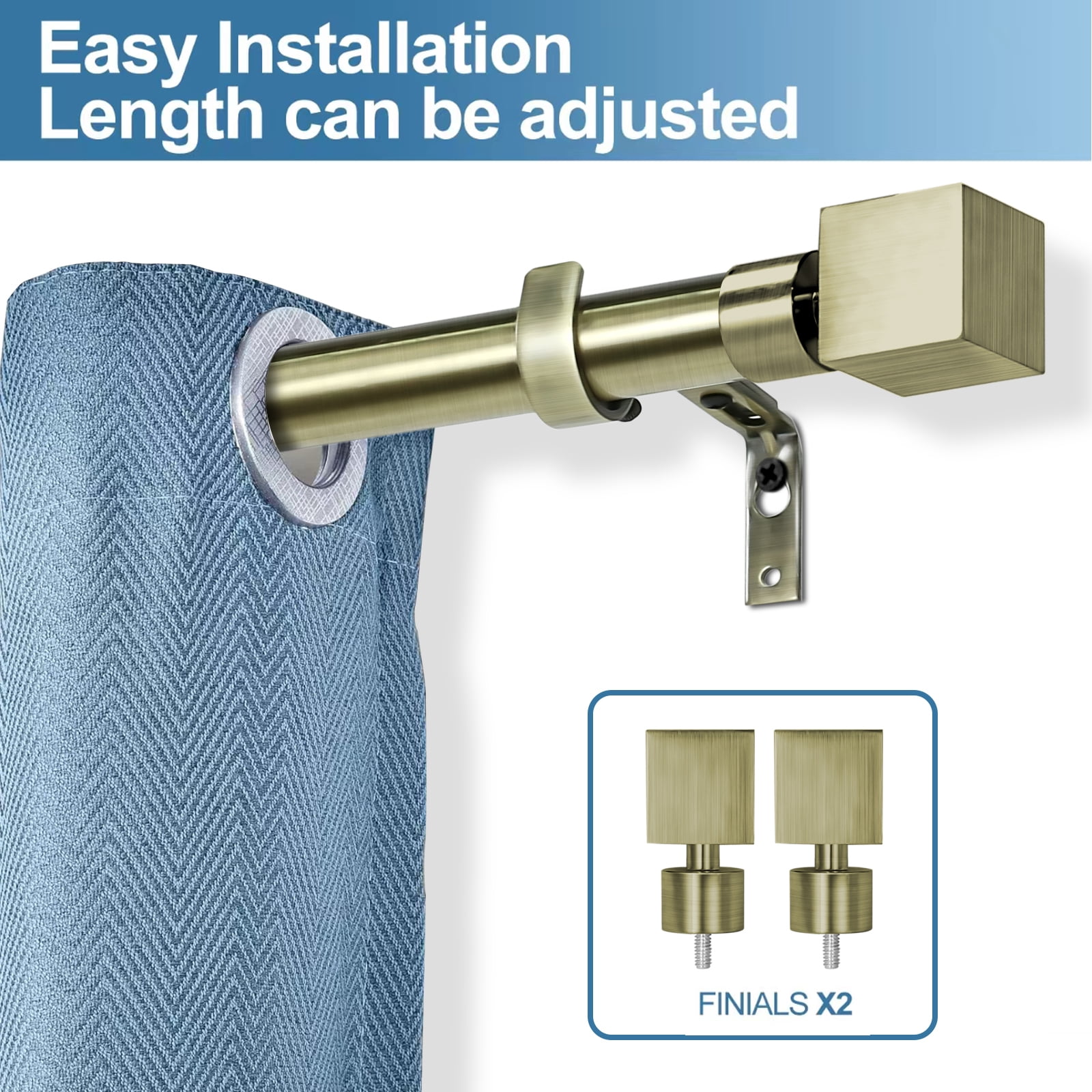 Urbanest Wright Single Curtain Rod Set