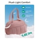 thumbnail image 4 of Bolsa de gimnasio BAGSMART Duffle para mujer, bolsa de viaje de 24 litros, color rosa opaco, 4 of 7