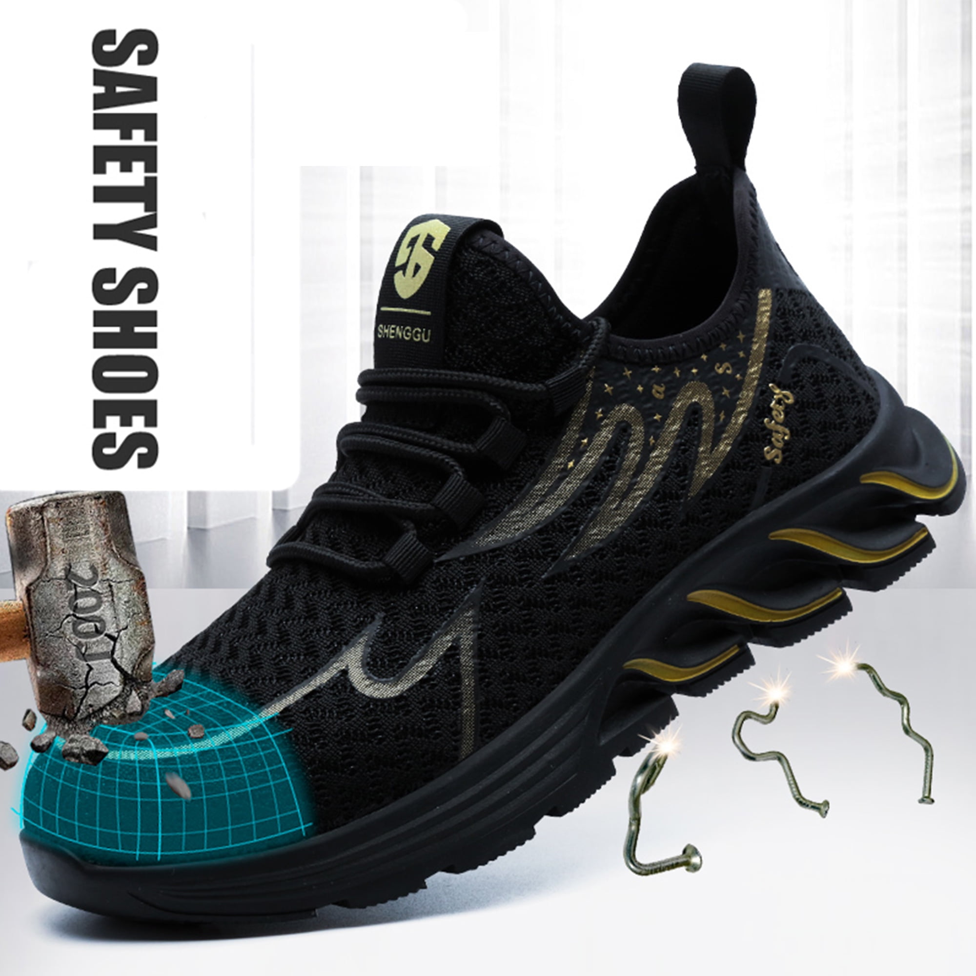 Sepatu sport safety shoes deals