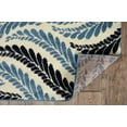 thumbnail image 6 of Linon Calibri Bridger Polypropylene 6'5"x9'3" Rug in Bone and Blue, 6 of 6