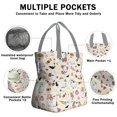 thumbnail image 3 of Halloween Cute Ghosts with Boo Drawstring Lunch Bag Women - Drawstring Lunch Bag Insulated for Work Office - Stain-Resistant Large Lunchbags for Women with Multi-Pockets, 3 of 6