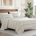 thumbnail image 7 of ClevaHome 3-Piece Twin Microfiber Classic Stripe Bed Sheet Set, Super Soft, Breathable Stripe Bedding with 16 inches Deep Pocket,Desert Stripe, 7 of 7