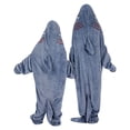 thumbnail image 5 of Otqutp Kids Shark Hooded Jumpsuit Animal Shape Footed Outfit for Teen Boys Girls Halloween Dress Up Play Wear 5-18 Years, 5 of 9