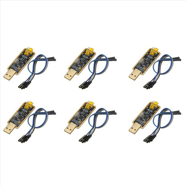 6X FT232 FT232BL FT232RL USB2.0 to TTL Download Cable Jumper Serial Adapter Module for Suport Win10 5V 3.3V