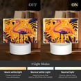 thumbnail image 3 of Fotbe Vibrant Flamingo Illustration Pattern Acrylic Night Light Gift with 3 Color ModesTouch-Sensitive LED Lamp Perfect Gift for Mother's Day, Birthday, or Christmas, 3 of 9