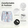 thumbnail image 4 of Bixox Women's Summer Cute Unicorns pattern 2 in 1 Running Shorts - Lightweight Athletic Workout Gym Yoga Shorts Liner with Pockets - Medium, 4 of 7