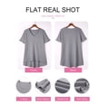thumbnail image 6 of Asyoly Womens Tops Summer Plus Size V Neck Shirts Short Sleeve Waffle Knit Shirts Cotton T Shirts Solid Color Loose Tee Blouse, 6 of 7