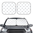thumbnail image 2 of Balery Cute Shark Parasol para parabrisas de coche de 2 piezas | Parasol plegable para parabrisas delantero de coche para la mayoría de sedanes-Medium, 2 of 6