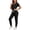 01# Black, variant on Women V-Neck Scrub Set Loose Fit Multi-Pocket Nursing Jumpsuit Women's Workwear Stretch Cotton Comfortable Uniform for Medical Clinic Hospital S-2XL