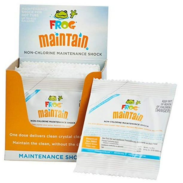 SPA FROG Maintain NonChlorine Maintenance Shock Single Use Packets 12