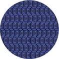 thumbnail image 1 of Ahgly Company Machine Washable Indoor Round Transitional Royal Blue Area Rugs, 8' Round, 1 of 7