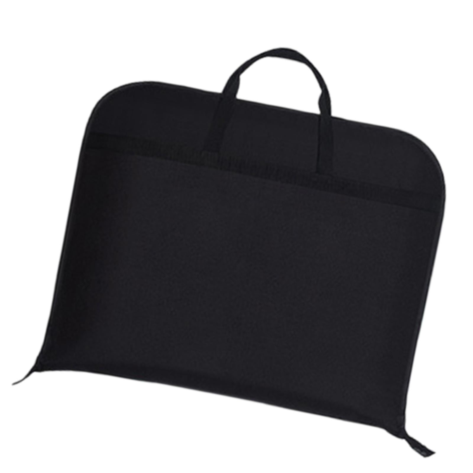 Baoblaze Hanging Garment Bag Dress Bag Men Women Suit Cover for Dresses Jackets suits Black