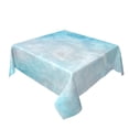 thumbnail image 2 of YFYANG Square Polyester Table Cloth, 54" x 54" Reusable Table Cover Kitchen Dining Room Blue Dream Texture Decorative Tablecloths for Tables of 2-4 People, 2 of 8