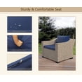 thumbnail image 6 of 9 Piece Modular Outdoor Set Wicker Patio Furniture Conversation Sofa Set, 6 of 7