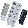 thumbnail image 3 of Chandail de baseball brodé des Yankees de New York, numéro 2, Jeter, numéro 99, juge, 3 of 3