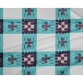thumbnail image 4 of oneOone Polyester Lycra Fabric Check Ikat Print Fabric By Yard 56 Inch Wide, 4 of 4