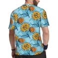 thumbnail image 2 of Wukai Sunflowers Print Men's Short-Sleeved Mesh T-Shirt,Quick-Dry Short Sleeve Workout T-Shirt-3X-Large, 2 of 8