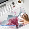 thumbnail image 4 of Watercolor Cherry Blossom Gaming Mouse Pad: Large 31.5x11.8 Inch Desk Mat, Non-Slip Base, Stitched Edges - Offers Superior Control & Style, Perfect for Any Desk or Home Office Setup., 4 of 7
