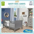 Dream On Me Hudson 3 in 1 Convertible Toddler Bed in Storm Grey