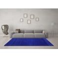thumbnail image 3 of Ahgly Company Indoor Round Abstract Purple Modern Area Rugs, 5' Round, 3 of 4