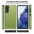thumbnail image 6 of Dteck Case for Samsung Galaxy S21 Plus 6.7-inch,Shockproof Wallet Card Slot Holder Pocket Slide Slim Fit Dual Layer Soft TPU Hard PC Hybrid Protective Back Galaxy S21+ Cover,Green, 6 of 6