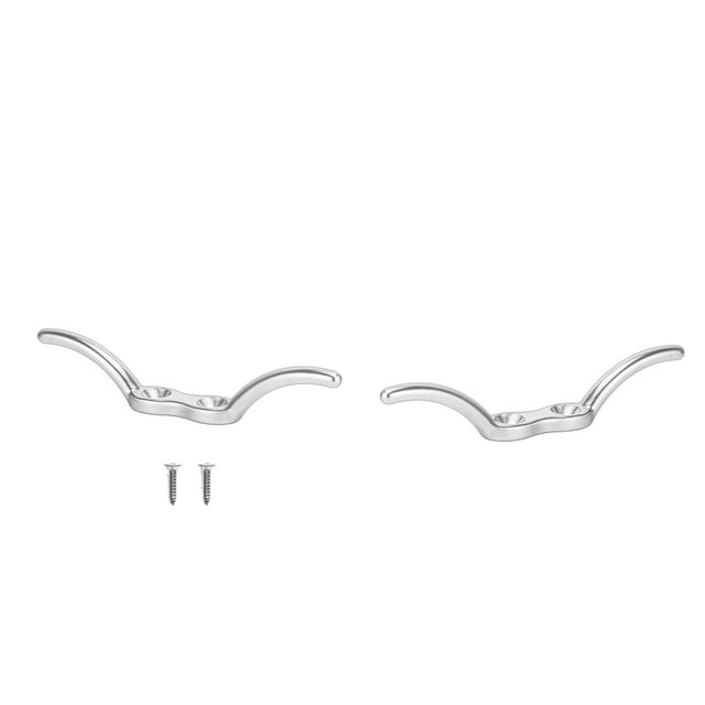 S SERENABLE 2PCS 316 Stainless Steel Marine Boat Deck Rope Cleat , 6''