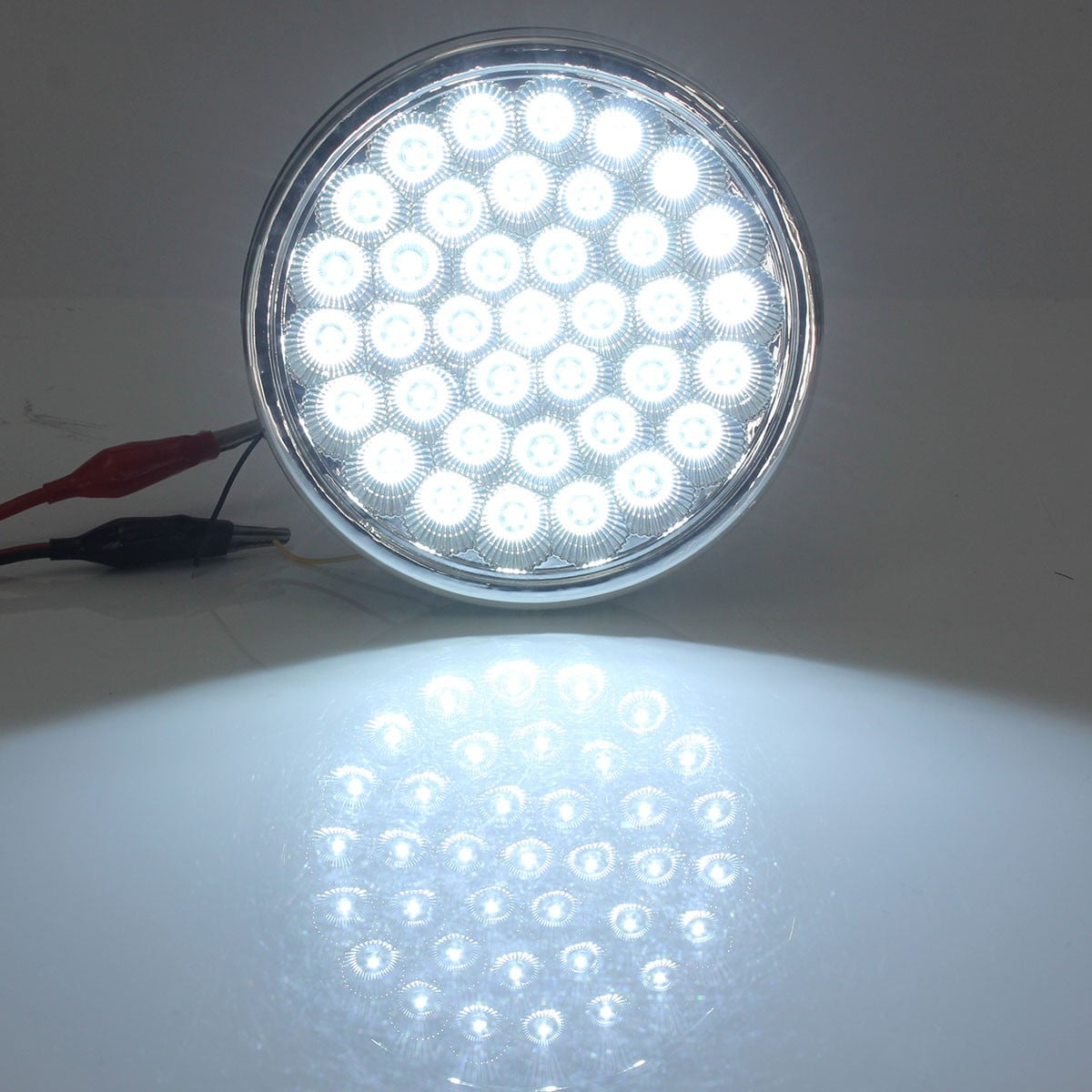 12V Car Round Ceiling Dome Roof Interior 37 LED Light Lamp On//Off switch //GT-691