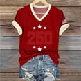 thumbnail image 4 of MAIHAN 250 Anniversary Usa Shirt Women Patriotic T-Shirt Plus Size American Flag Shirts Summer Baggy Tops American Birthday Shirts Tops, 4 of 6