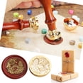 thumbnail image 4 of Ndcxsfigh Sello en Forma Especial Cabeza Cobre Relieve 3D para Tarjeta Boda (Casa La Luna), 4 of 9