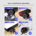 thumbnail image 2 of Tignapoo Testeur USB Écran Couleur 1.8 Pouces Compatible Bluetooth pour Mesure de Tension et de Courant - Détection de Double Courant pour Divers Appareils USB et Sources d'Alimentation DC avec Option Clips Crocodile, 2 of 6