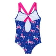 thumbnail image 5 of inhzoy Nimiya Kids Girls Cute Horse Stars Pattern Swimsuits, 5 of 5