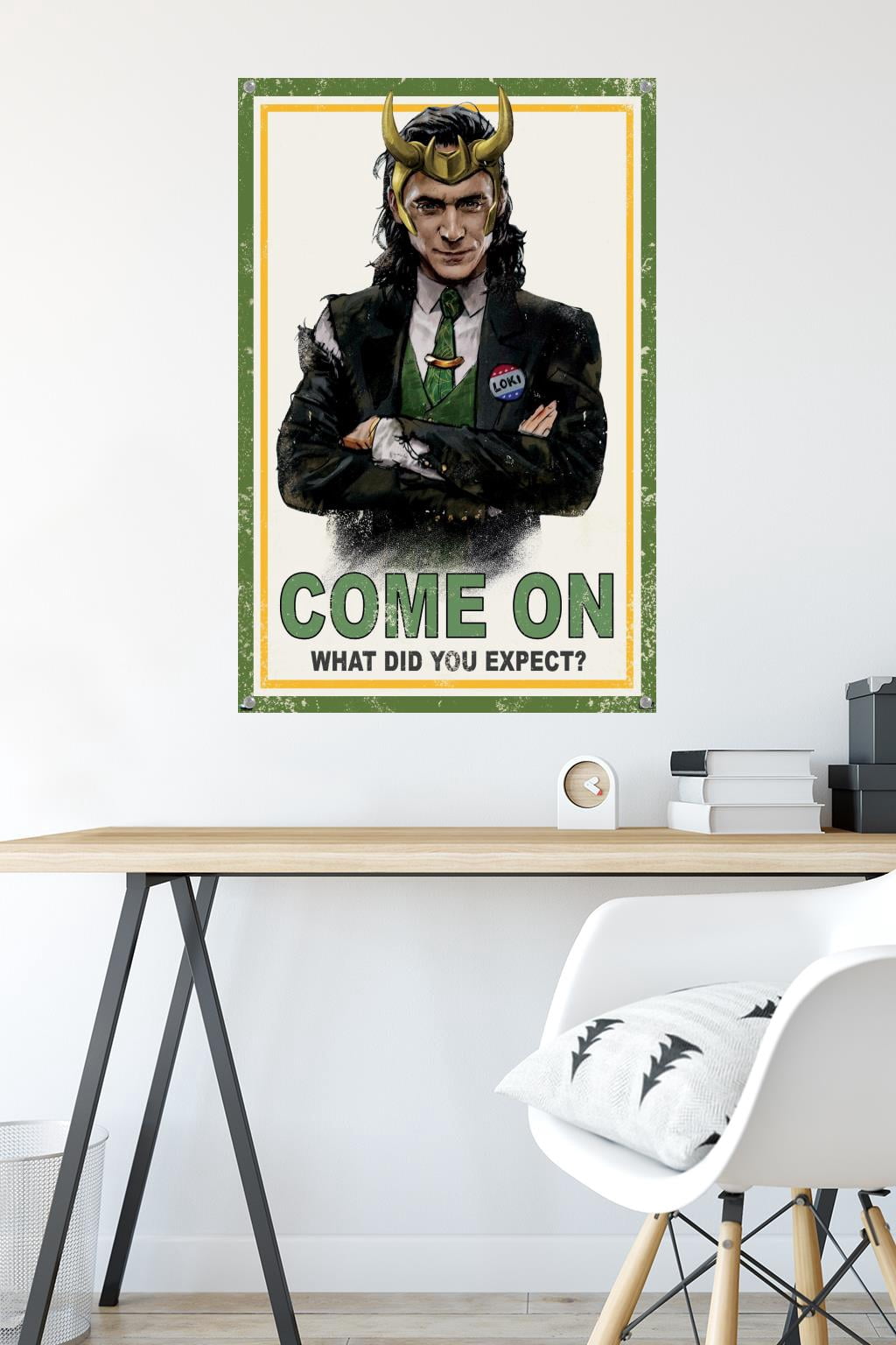 Marvel Loki - What Did You Expect? Wall Poster with Pushpins, 22.375" x 34"