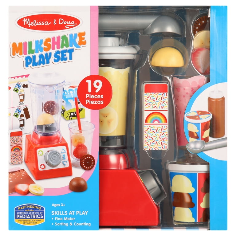 Melissa & Doug Milkshake 19 Pieces Toy Kitchen Set - Walmart.com