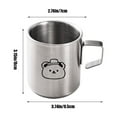 thumbnail image 3 of Summer Savings! Avtoify Coffee Mug Double Walled Stainless Steel 7.1oz/210 Ml Kids Mug Drop Proof Mug with Handle Office Coffee Mugs, 3 of 6