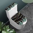 thumbnail image 2 of HELLHERO Christmas Trees and Christmas Lights Toilet Lid Covers, Reusable Elastic Fabric Bathroom Toilet Lid Cover Set, 17x21 Inches, 2 of 5