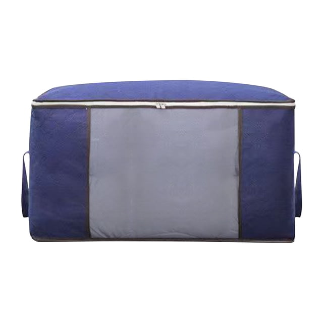 Xihbxyly Bolsa de Almacenamiento Grande, Capacidad de 90 L, Asas Suaves Reforzadas, Tela Gruesa para Ropa y Ropa de Cama, Cierre de Cremallera, Diseño Plegable, Almacenamiento Multiusos, Organizador