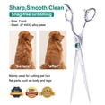 thumbnail image 4 of Dog Grooming Straight Scissors 7 inch Professional Pet Shears Advanced Stainless Steel Professional Grooming Scissors for Dogs Cats and Other Pets, 4 of 5