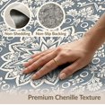 thumbnail image 6 of ODIKA 6'x9' Washable Area Rug Non-Slip, Chair-Friendly, Entryway Motif Rosette Decorative Panels Door Orientalisch Geometric for Dining Room, Under Table, Office Décor, 6 of 7