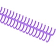 thumbnail image 4 of BIMZUC 10PCS Plastic Binding Spines 19mm / 0.75 inches 30 Rings Comb Binder Compatible with A4 B5 A5 Paper Size 150 Sheets Capacity Flexible Ring Spine for Office School Presentations, Purple, 4 of 9
