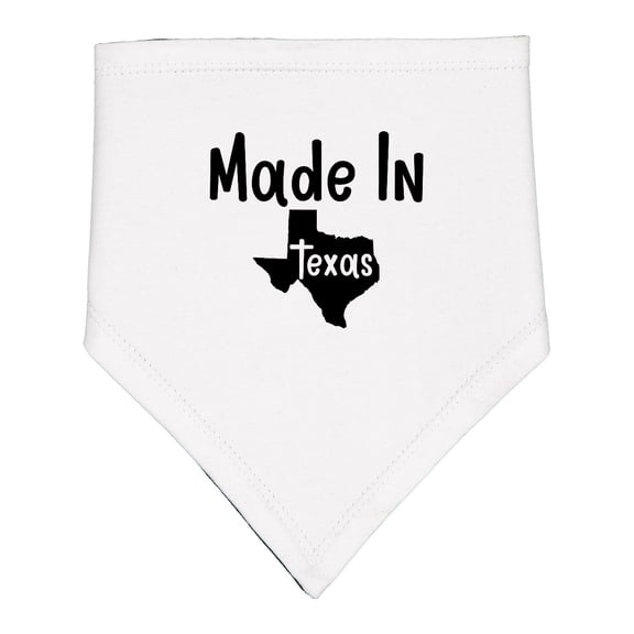 Inktastic Made in Texas Baby Bandana Bib