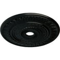 thumbnail image 3 of Ekena Millwork 26 3/4"OD x 3 5/8"ID x 1 1/8"P Leaf Ceiling Medallion (Fits Canopies up to 3 5/8"), Hand-Painted Jet Black, 3 of 5