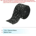 thumbnail image 3 of 1 Roll 1 Yard Self Adhesive Crystal Rhinestone Diamond Ribbon for Arts & Crafts Project Black, 3 of 5